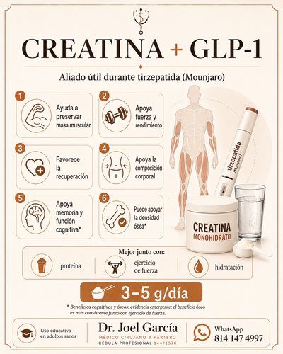 Obesidad y GLP-1: Creatina