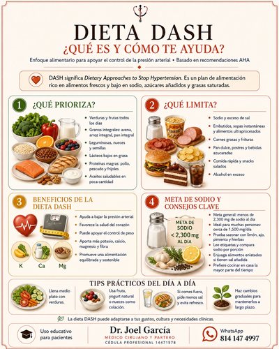 Hipertensión: Dieta DASH