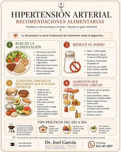 Hipertensión: Alimentación