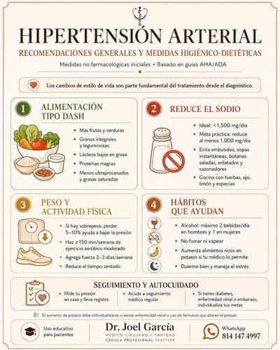 Hipertensión: Cuidados generales
