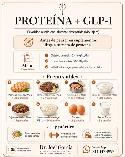 Obesidad y GLP-1: Proteína